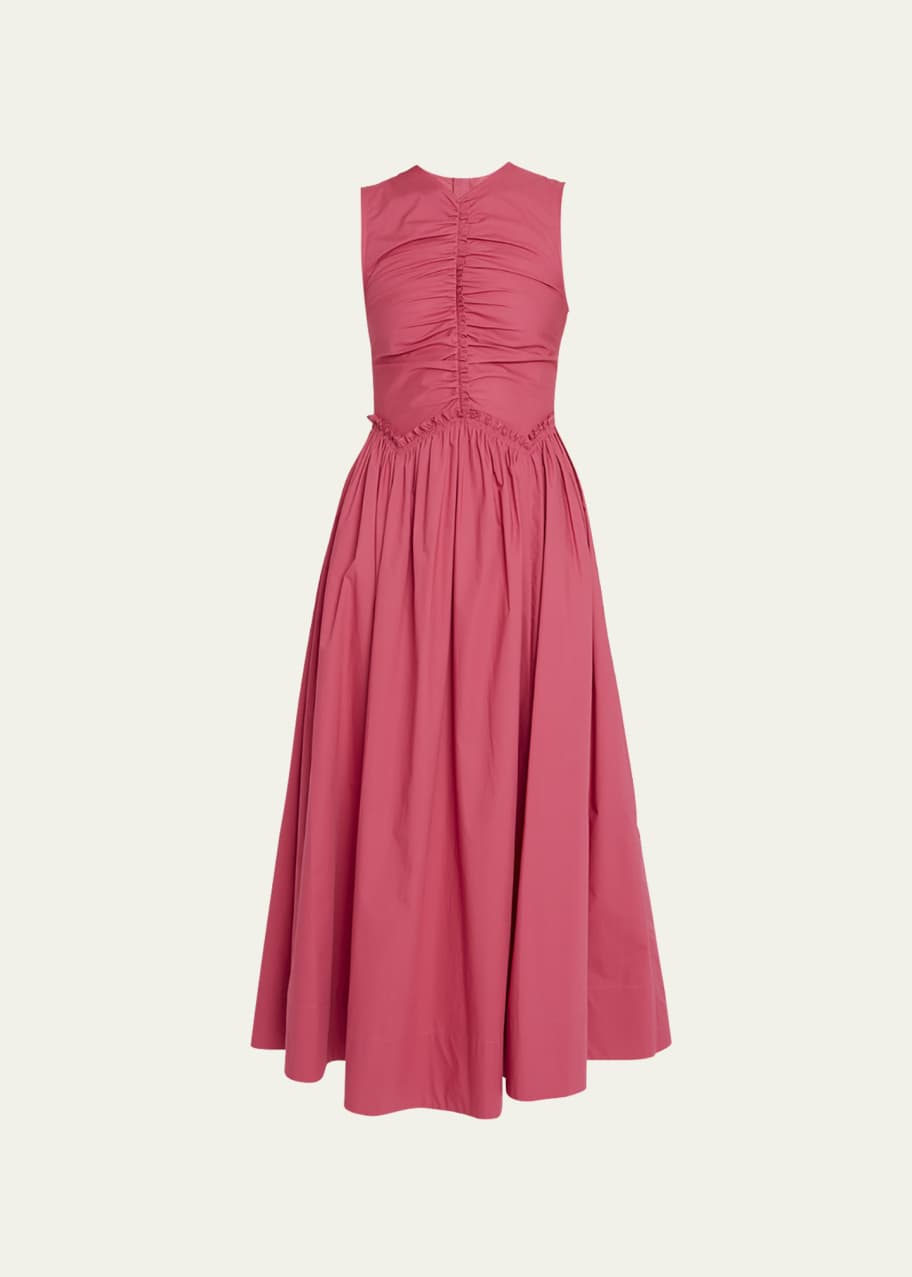 Ulla Johnson Mimi Sleeveless Poplin Midi Dress - Bergdorf Goodman