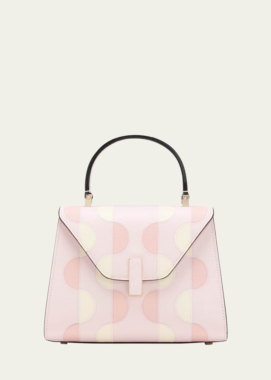 Valextra Iside Mini Intarsia Wavy-Print Top-Handle Bag Bergdorf