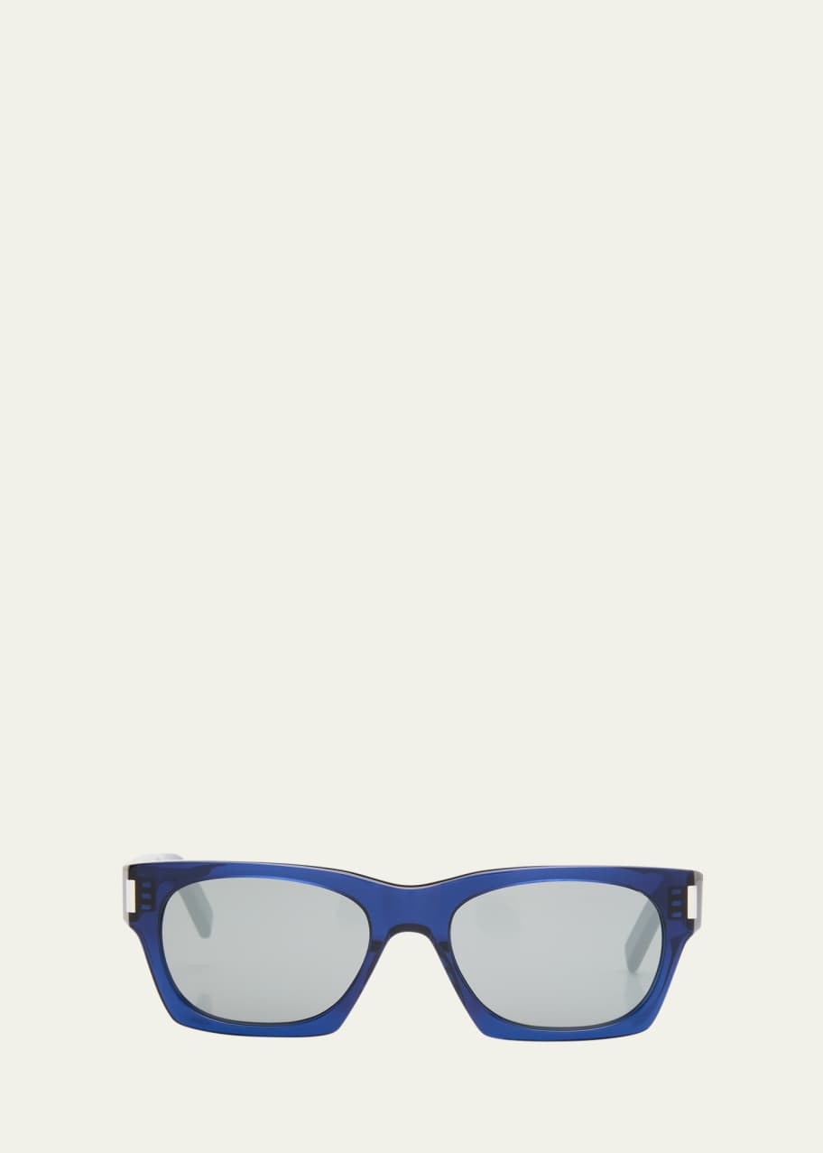 Image 1 of 1: Men's SL 4020 Rectangle Acetate Sunglasses