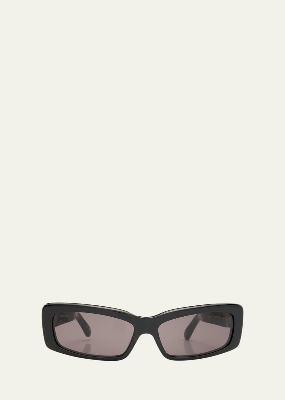 Balenciaga BB0286S Acetate Rectangle Sunglasses - Bergdorf Goodman