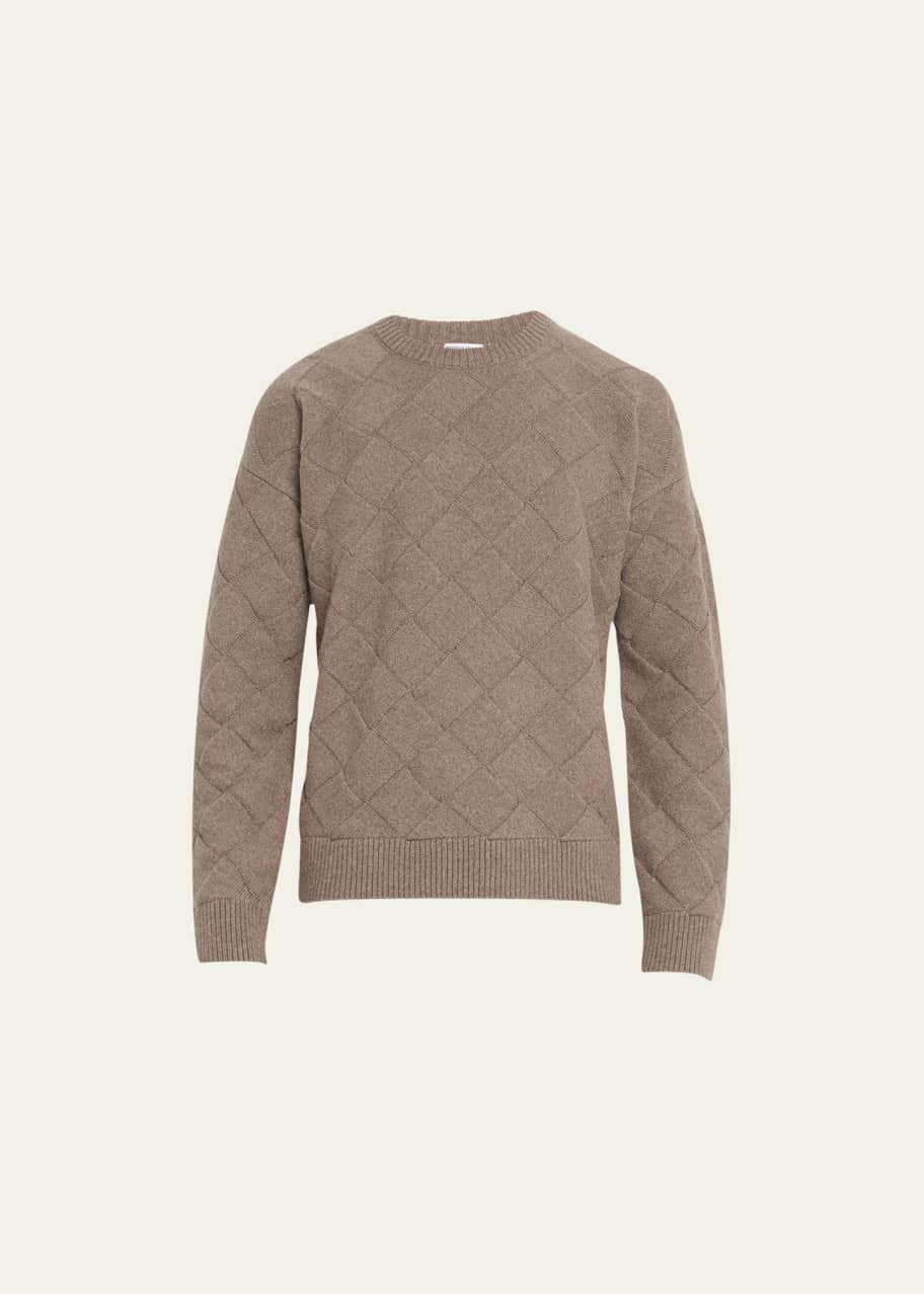 Image 1 of 1: Men's Intrecciato Wool Sweater