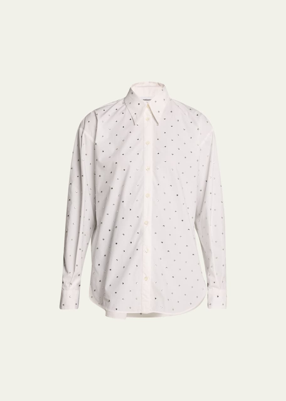 Rhinestone Button Up Shirt main image 1