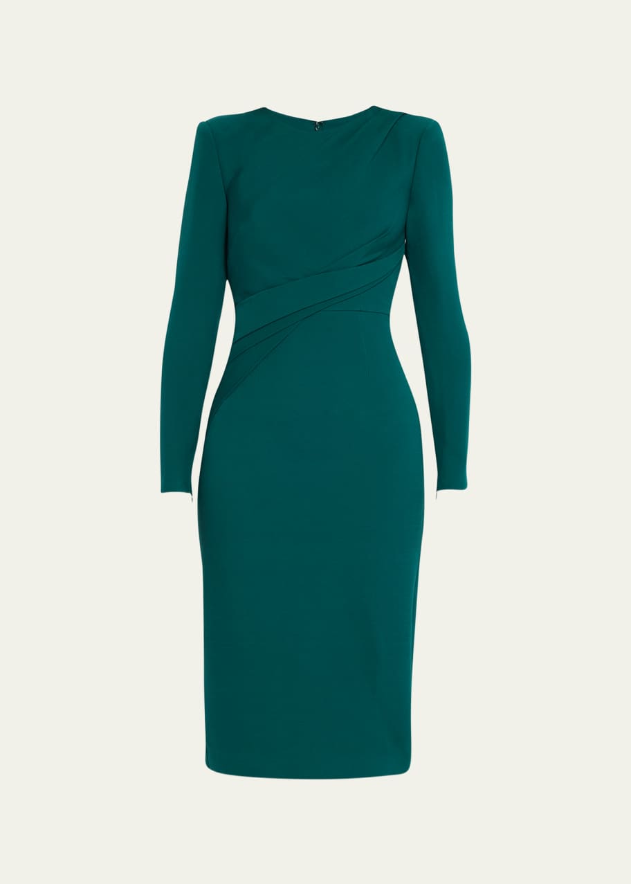 green silk midi dress with sleeves DaisySilk Women’s Pleated Silk Maxi Dress Long Sleeve Crew Neck Purple / XL