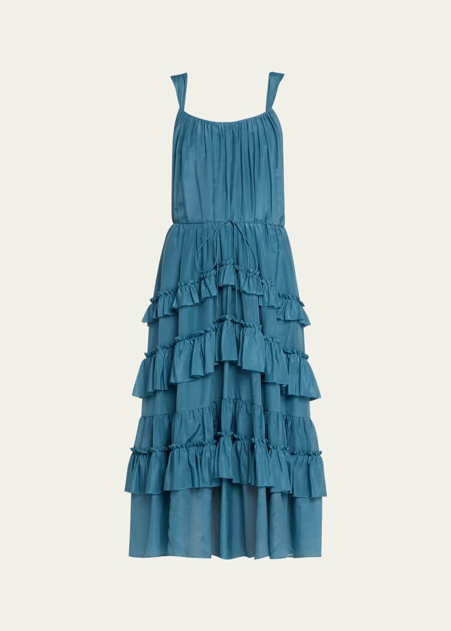 versace blue dress Costal Bouquet Coli Dress – Cinq à Sept main image 0