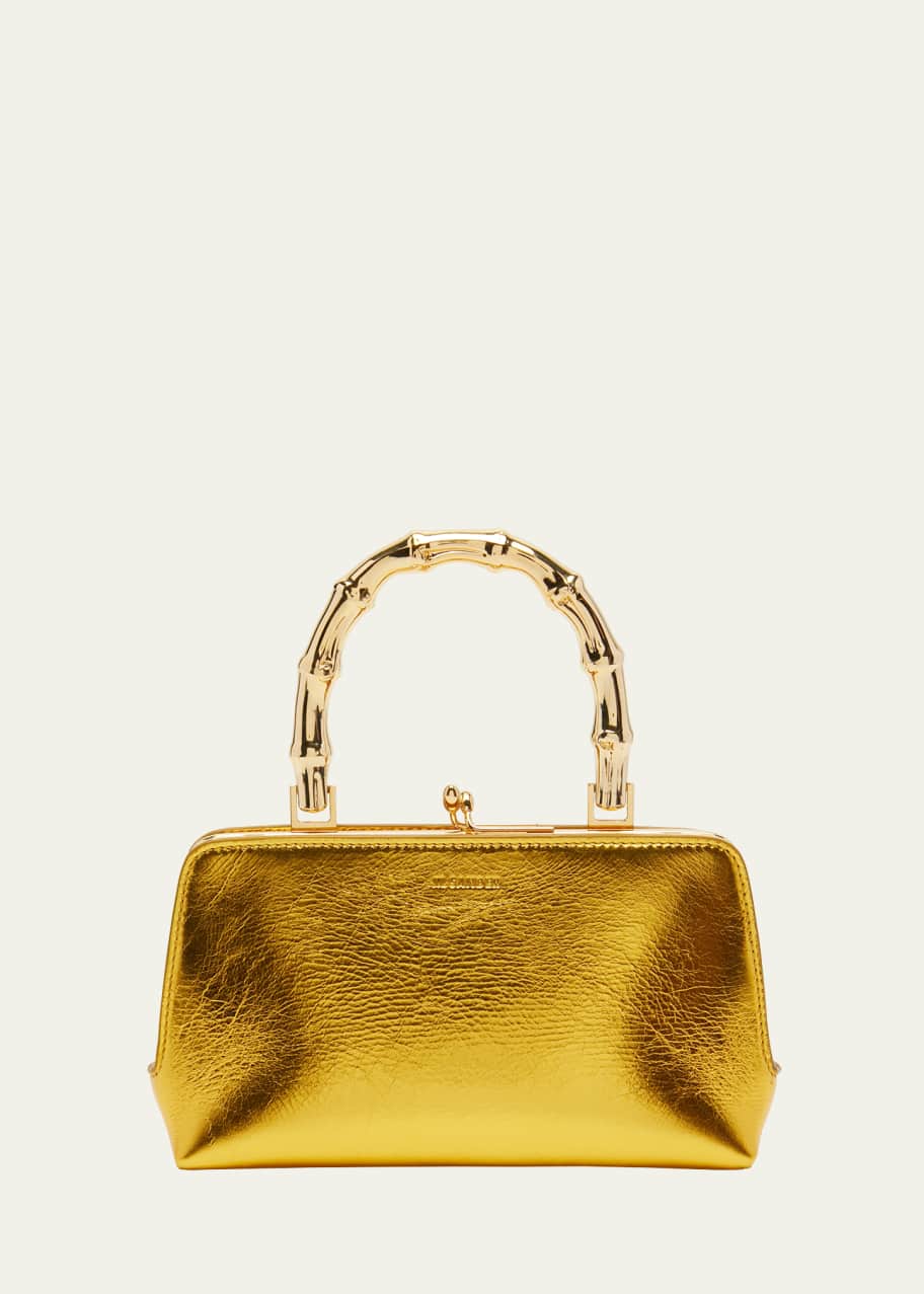 Jil Sander Goji Mini Metallic Leather Top-Handle Bag - Bergdorf