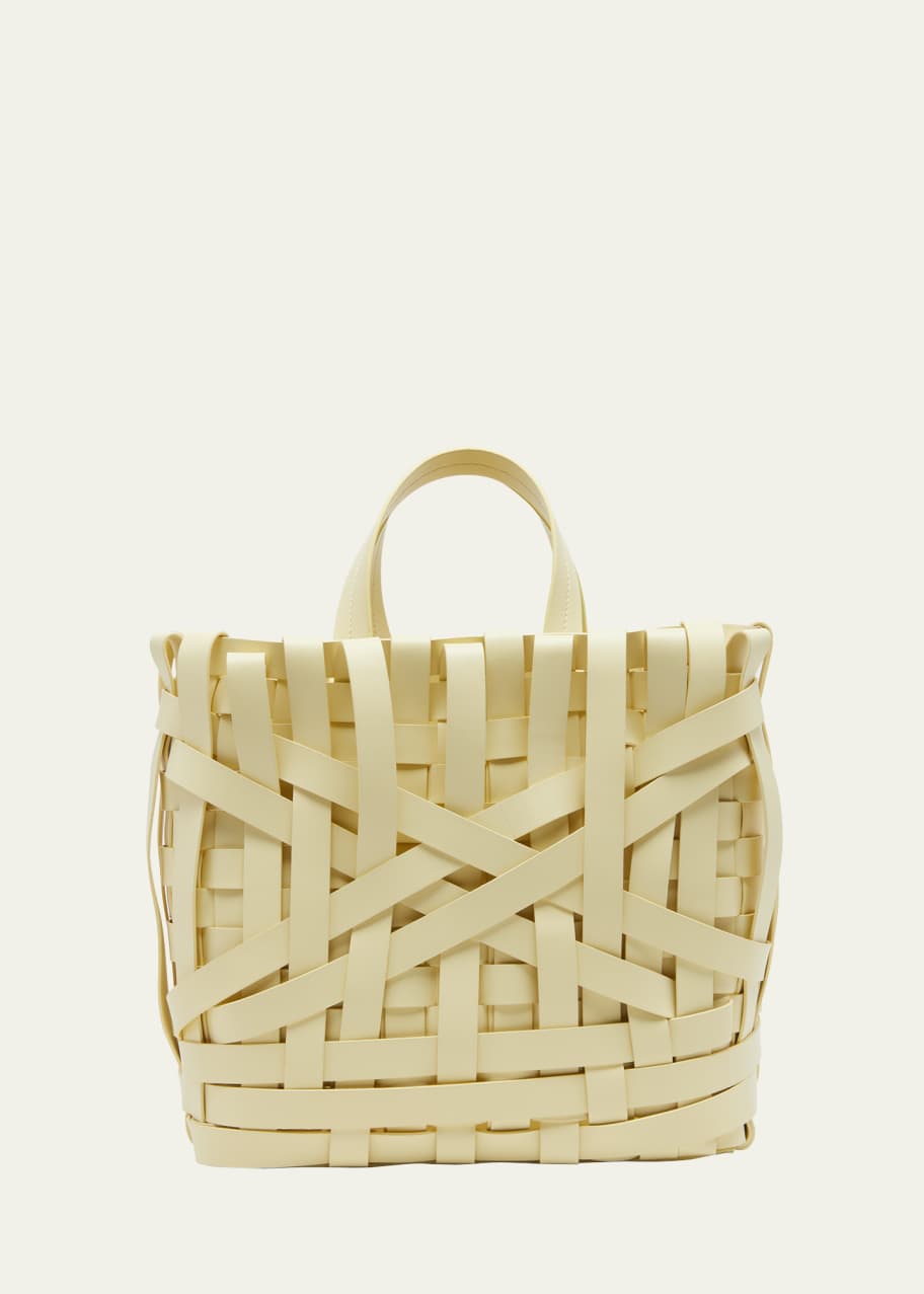 Jil Sander Medium Woven Basket TopHandle Bag Bergdorf Goodman