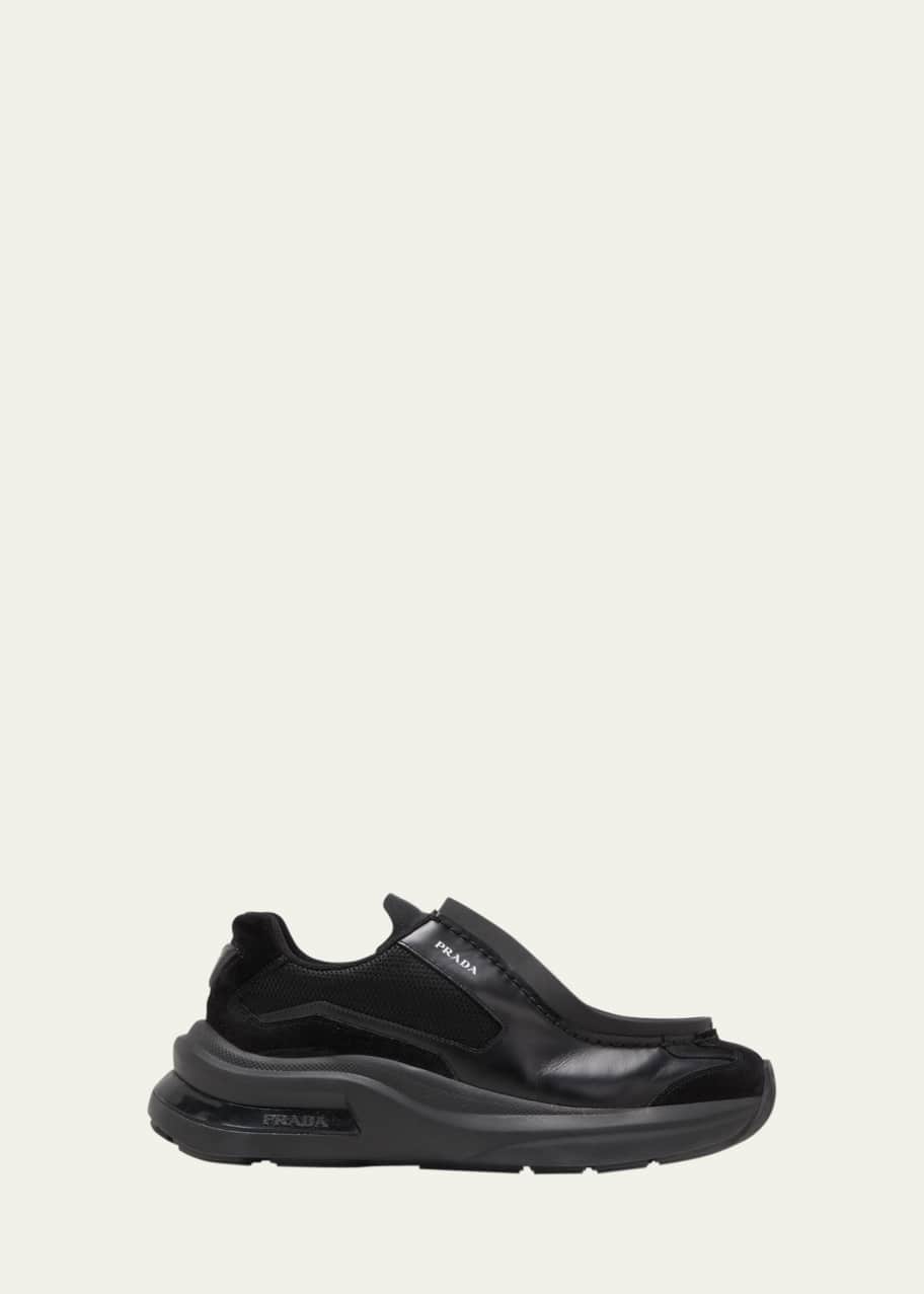 Prada Men's SYSTEME Spaz Mesh Sneakers - Bergdorf Goodman