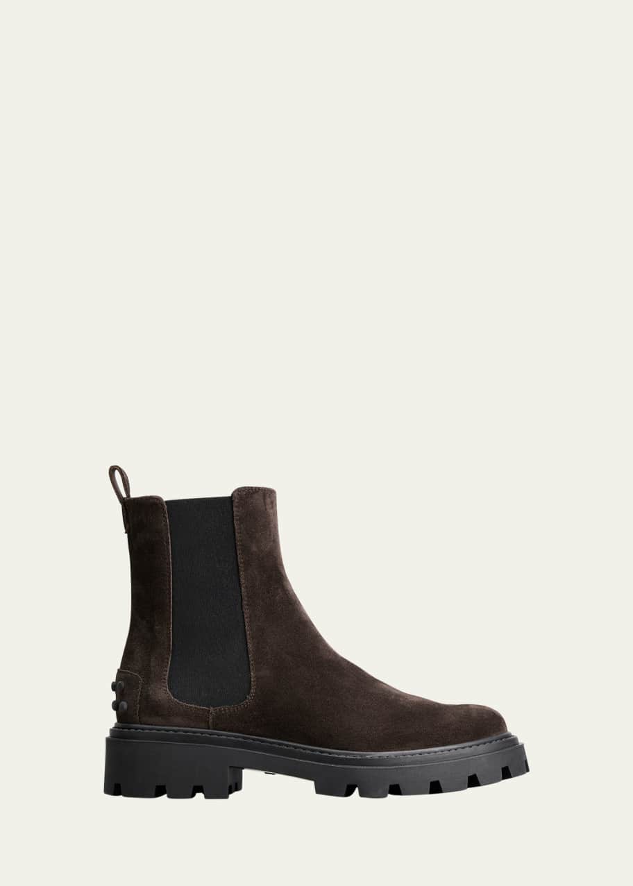 Image 1 of 1: Suede Chelsea Ankle Boots