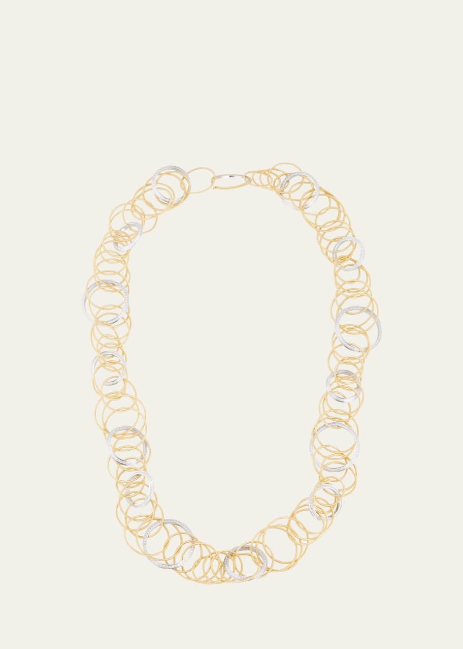 Image 1 of 1: Hawaii Two-Tone Diamond Link Necklace