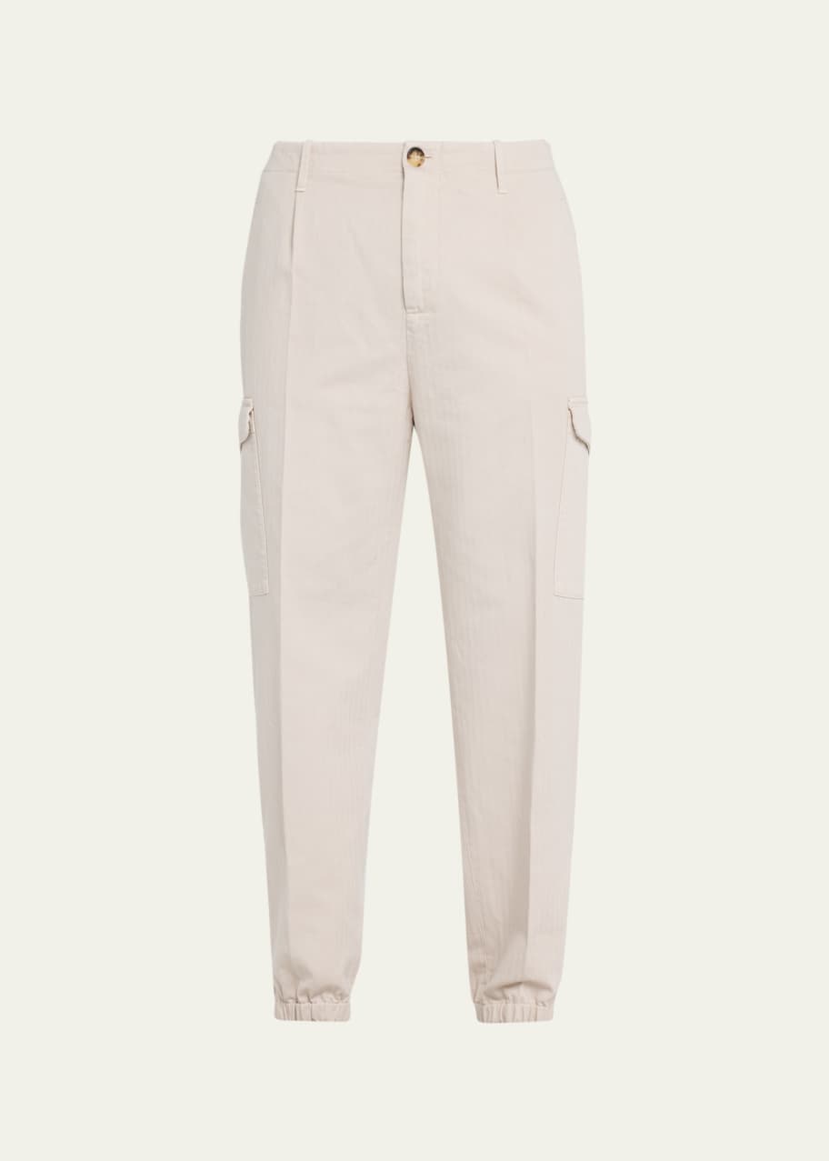 Brunello Cucinelli Men's Ergonomic-Fit Cargo Trousers - Bergdorf