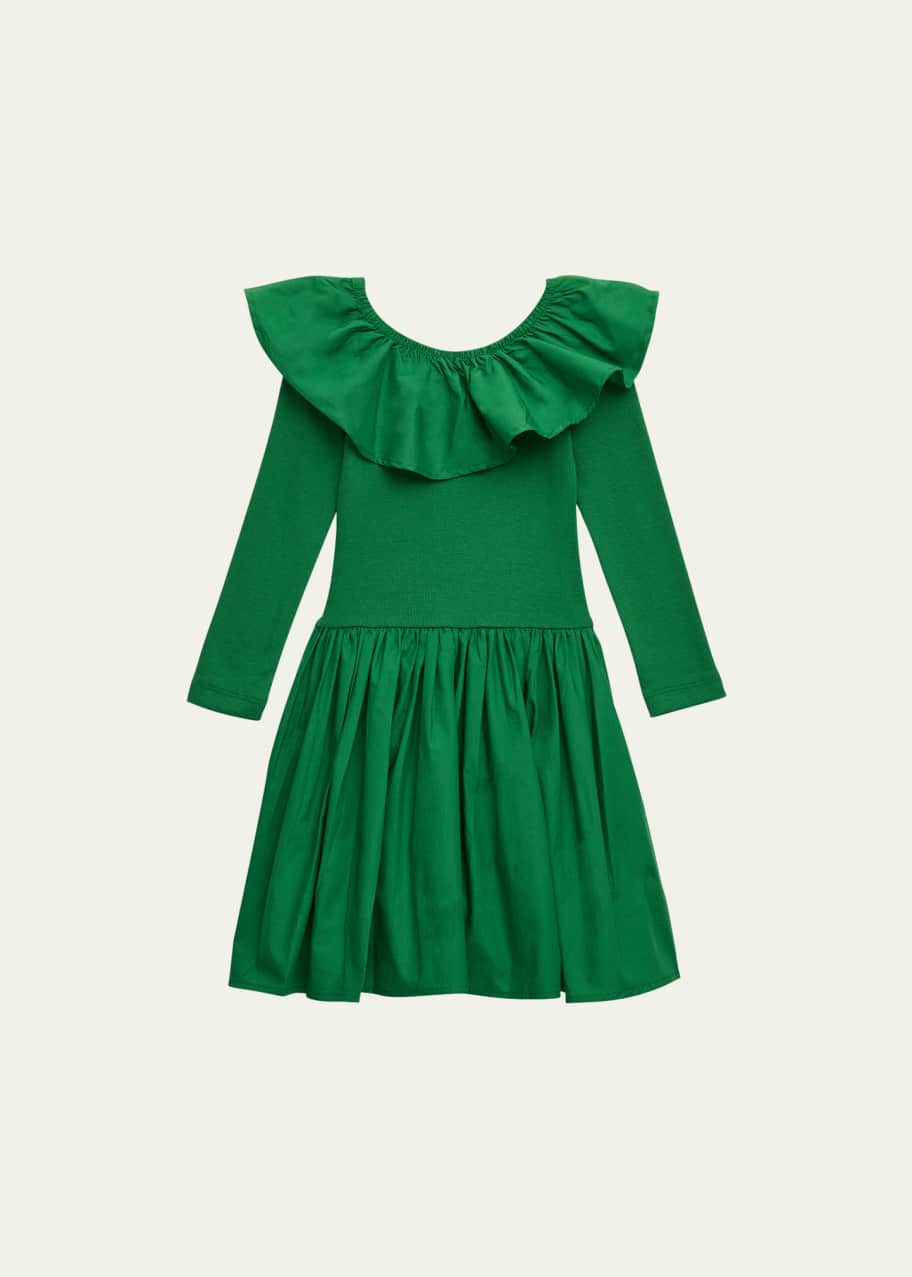 Molo Girl's Cille Poplin Dress, Size 3T-6 - Bergdorf Goodman