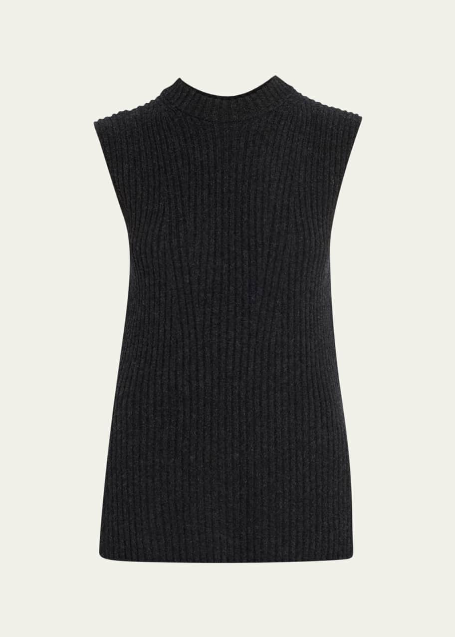 Vince Ribbed Cashmere and Wool Sleeveless Tunic Sweater - Bergdorf Goodman