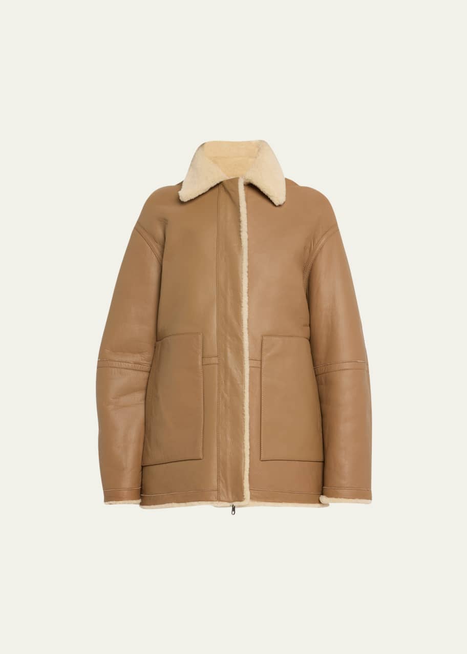 Vince reversible shearling coat cheap