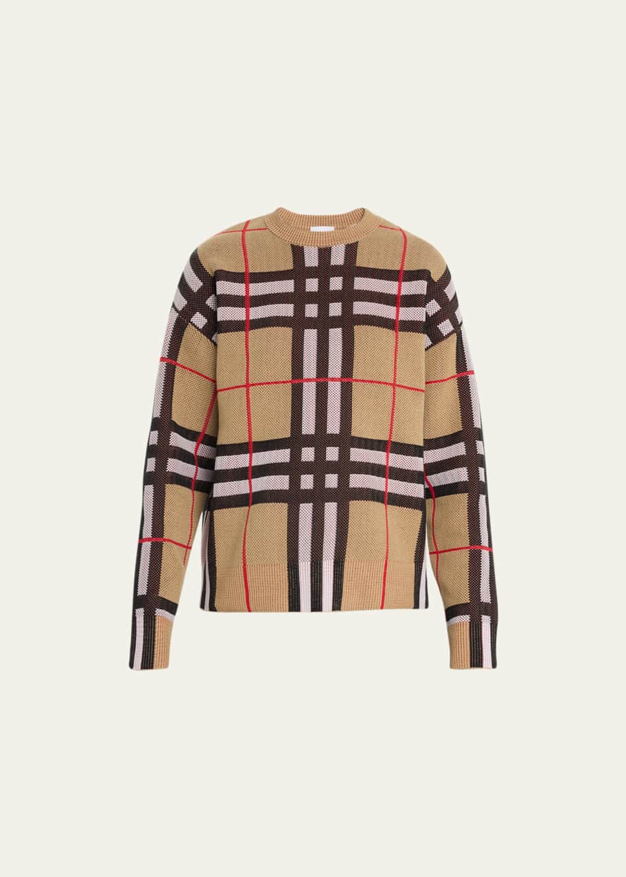 Harrietta Check Knit Sweater