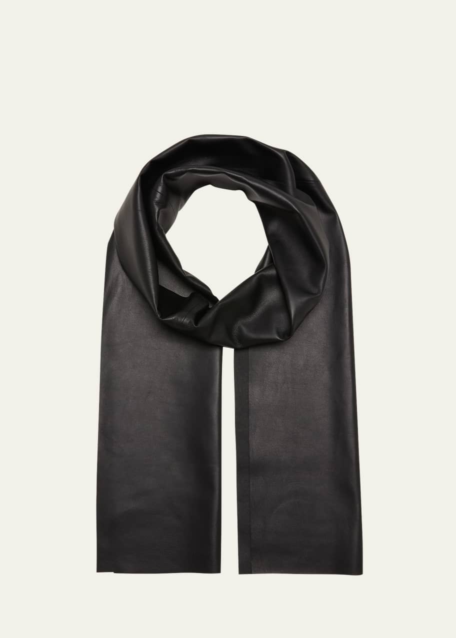 THE ROW Billie Leather Scarf - Bergdorf Goodman