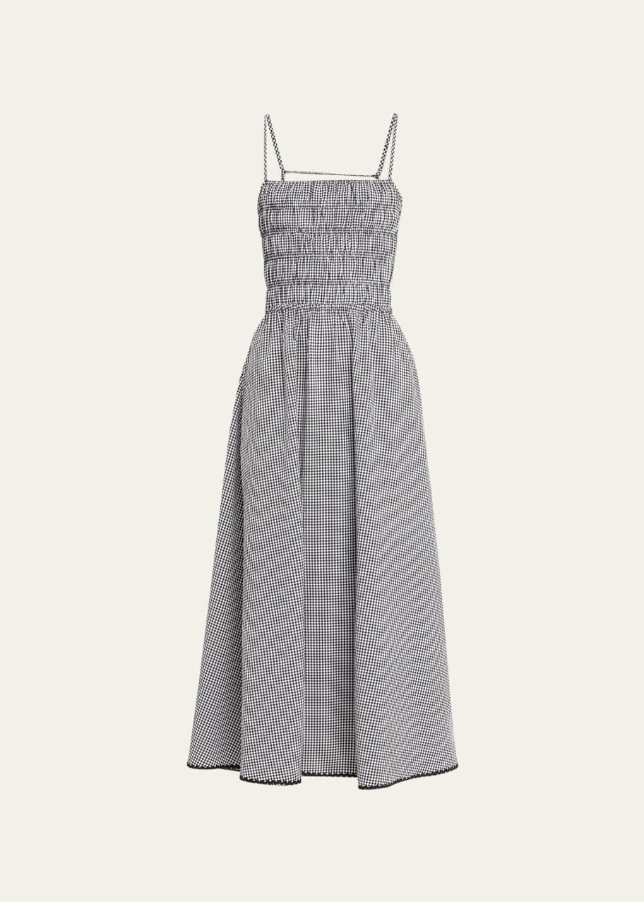 The Delta Gingham Print Maxi Dress