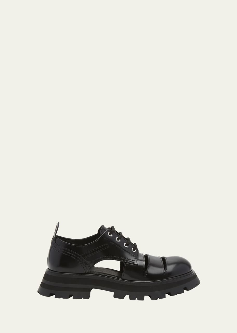 Alexander mcqueen new arrivals chunky derby shoes