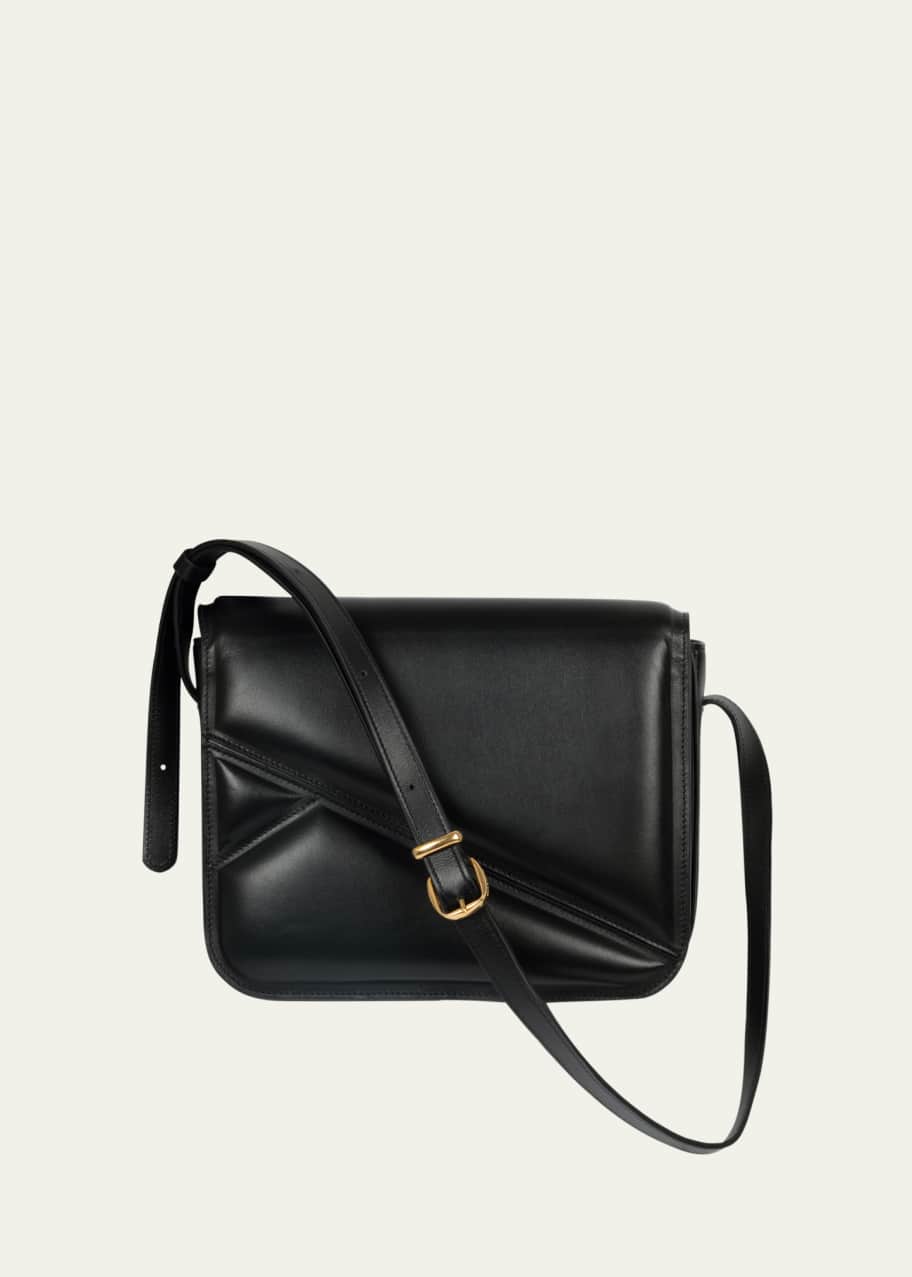 Image 1 of 1: Oscar Trunk Leather Crossbody Bag
