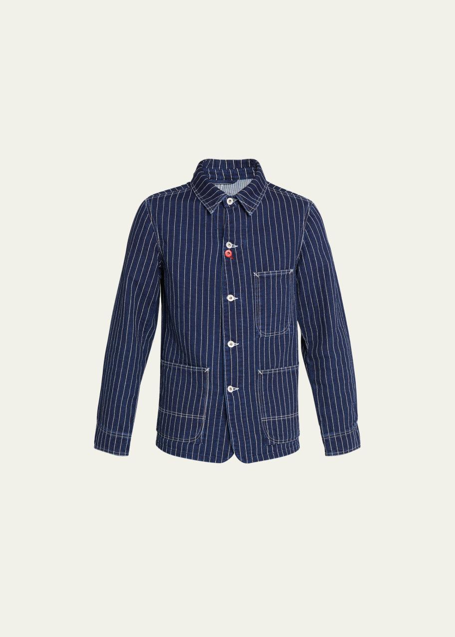 Kenzo Men's Sashiko Stitch Chore Jacket - Bergdorf Goodman
