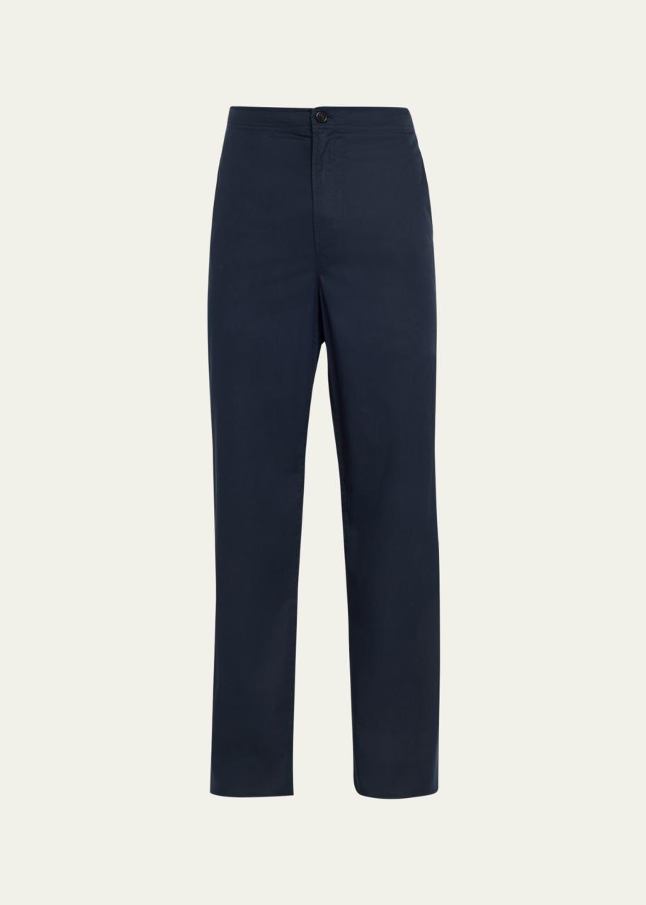 Theory Men's Laurence Elastic-Waist Twill Pants - Bergdorf Goodman