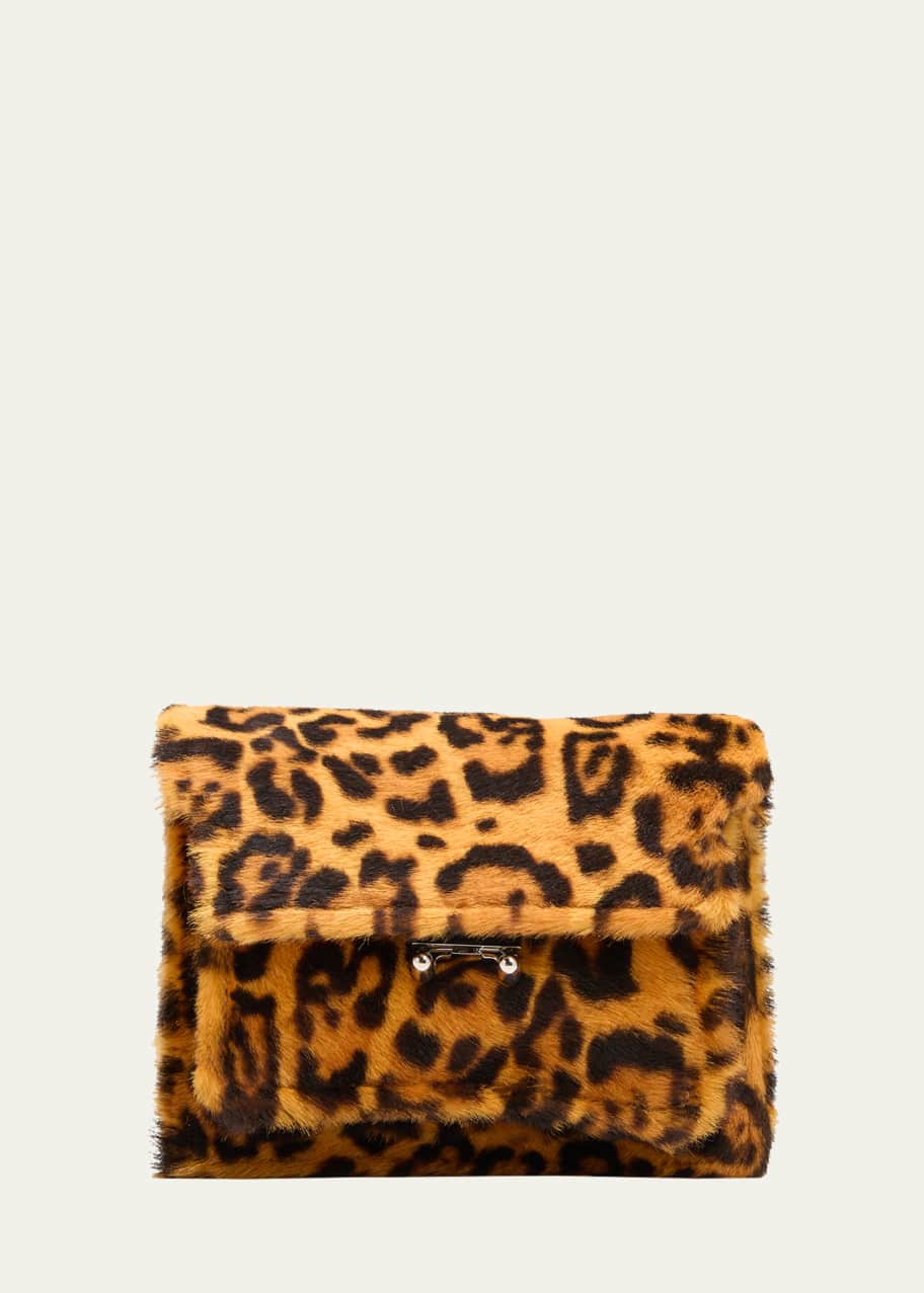 Marni Mini Trunk Leopard Calf Hair Crossbody Bag - Bergdorf