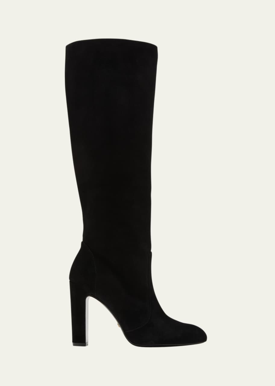 Stuart weitzman snap suede block new arrivals heel tall boots