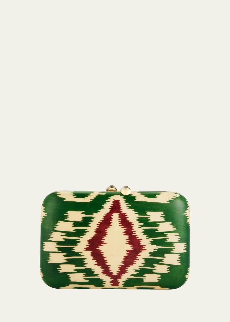Image 1 of 1: Yellow Gold Clutch with Prasiolite