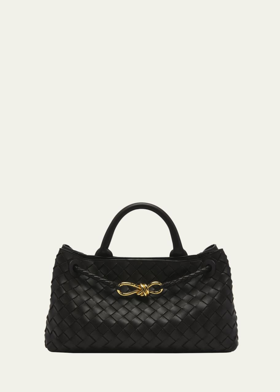 Bottega Veneta Andiamo East-West Intrecciato Leather Tote Bag