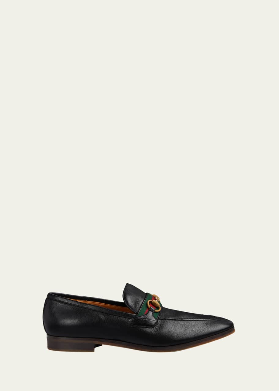 Image 1 of 1: Men's Paride Web Stripe Bit Loafers