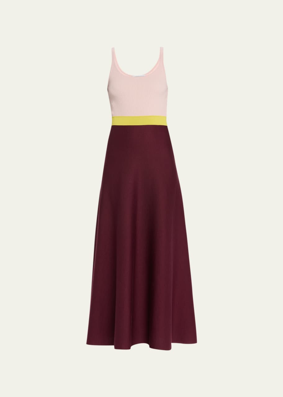 Gabriela Hearst Flaminius Colorblock Wool Maxi Dress - Bergdorf Goodman