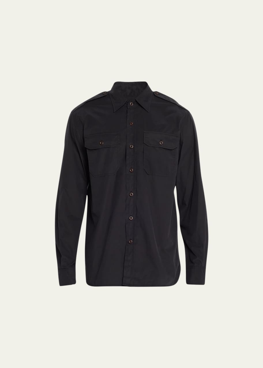 ralph lauren mens black dress shirt Men's Polo Ralph Lauren Black Button-Down Shirts