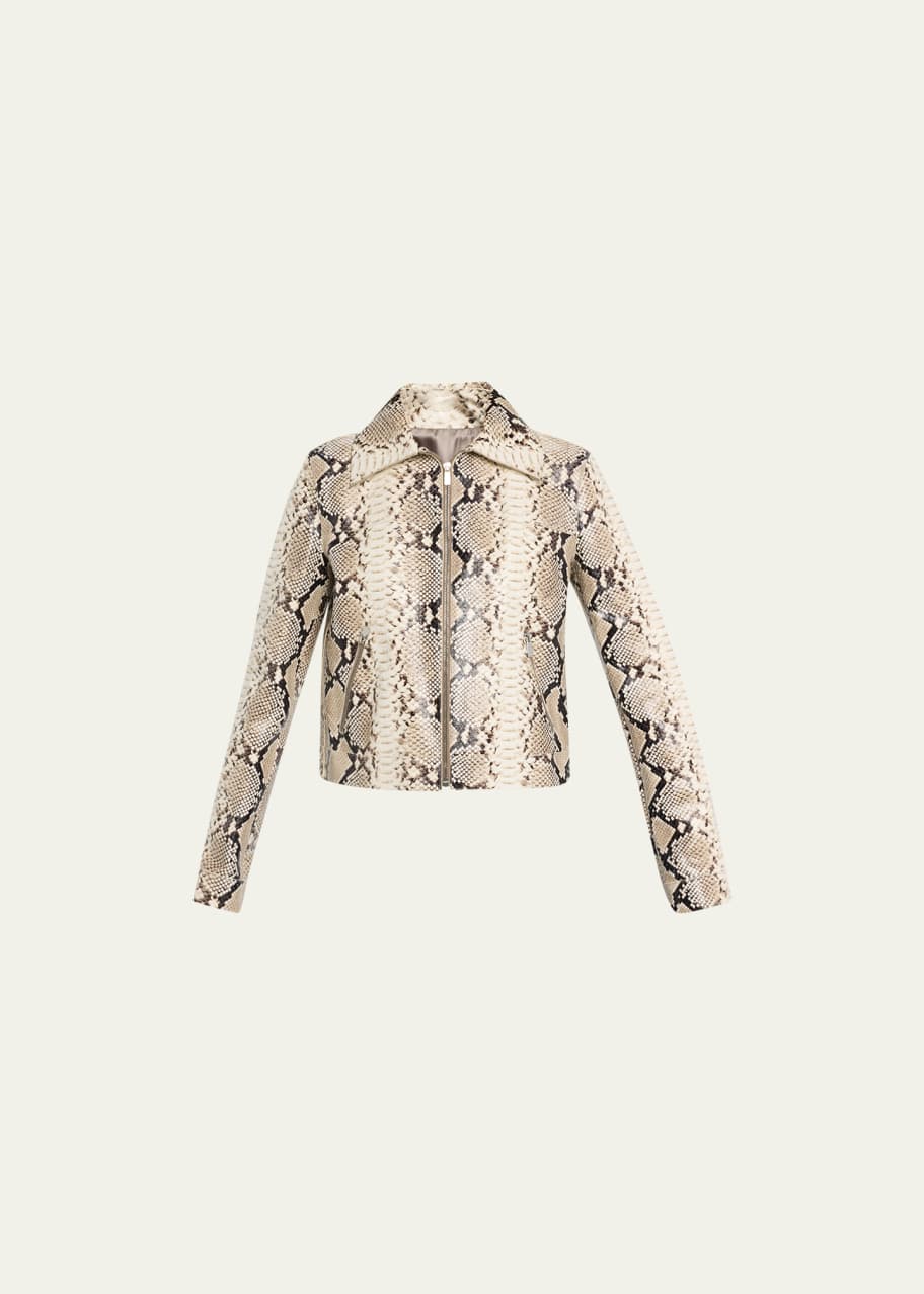 Michael kors zip front leather jacket store