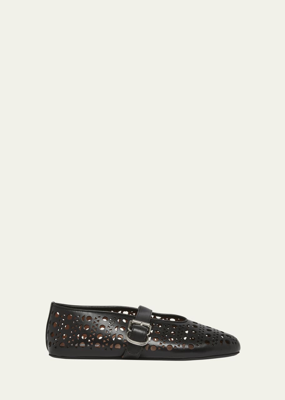 Image 1 of 1: Vienne Cutout Mary Jane Ballerina Flats