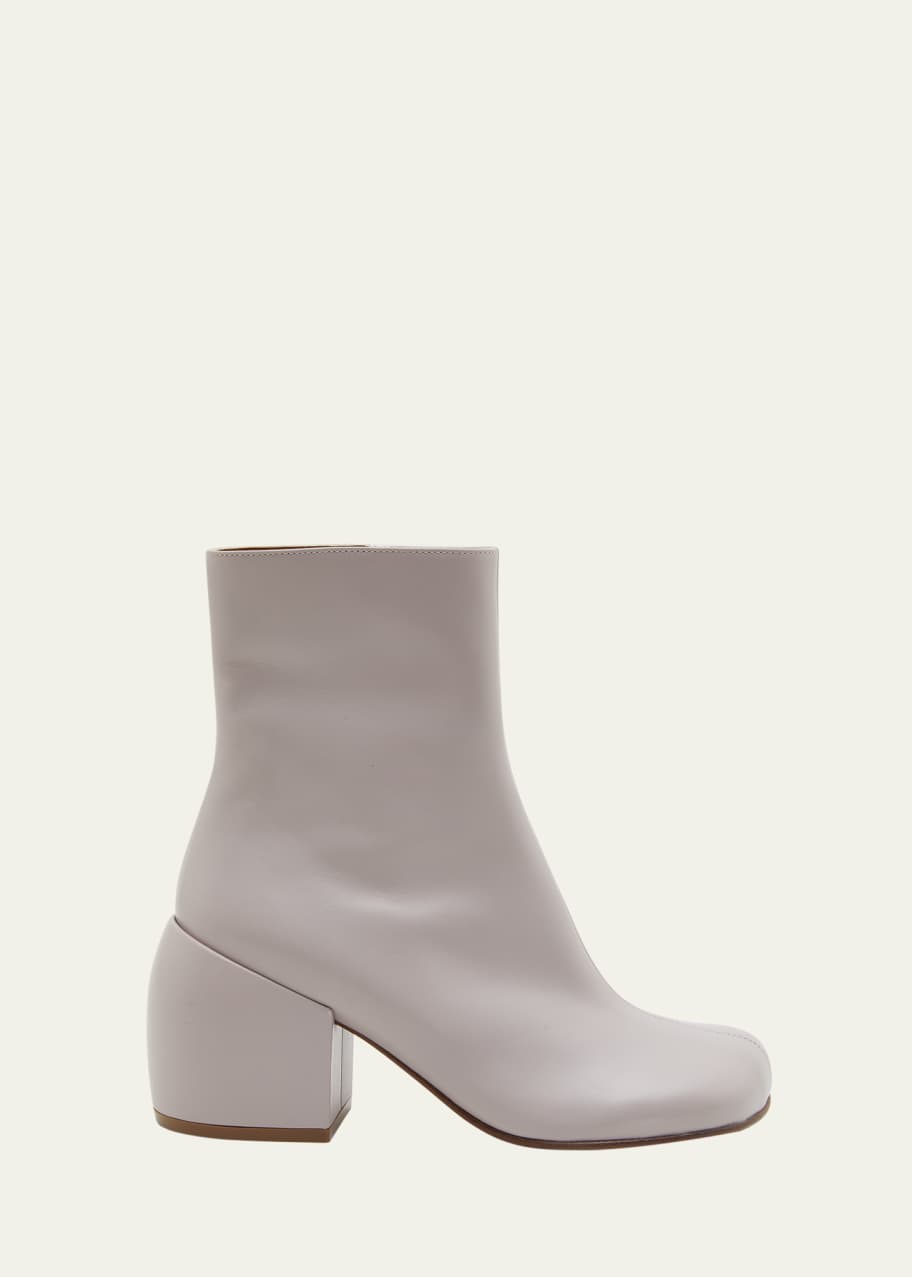 Dries Van Noten Leather Block Heel Ankle Boots Bergdorf Goodman