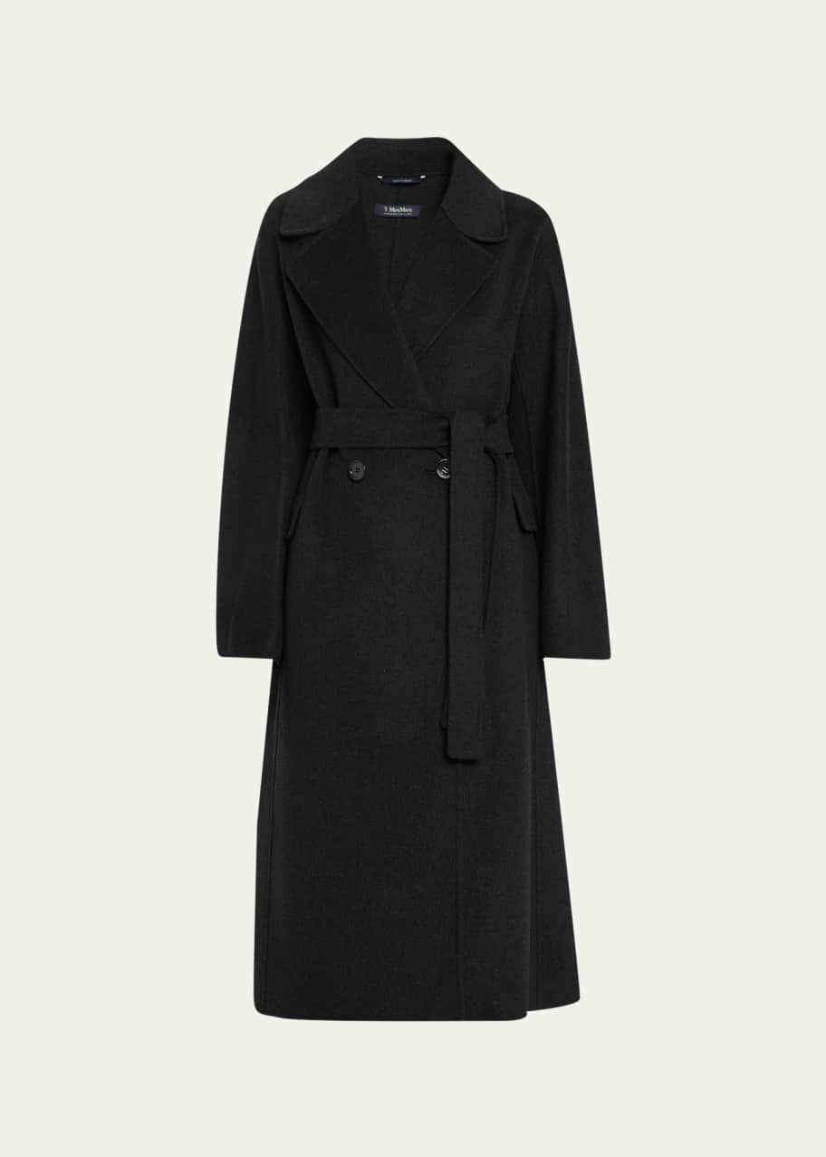 Max Mara Zenith Double-Breast Wool Belted Coat - Bergdorf Goodman