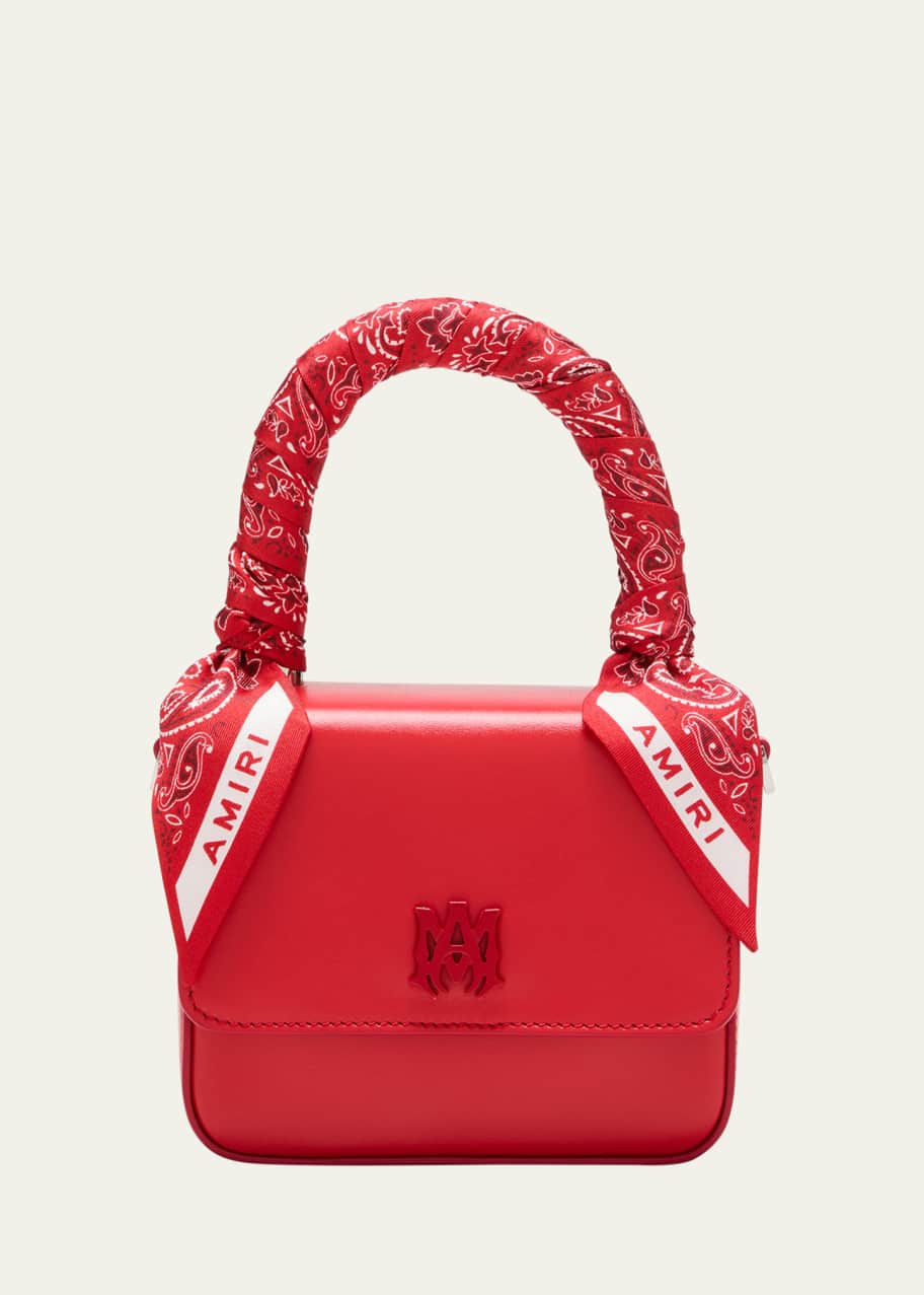 Image 1 of 1: Micro Bandana Leather Top-Handle Bag