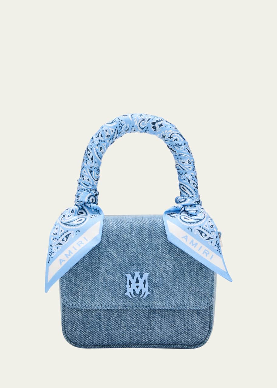 Amiri Micro Bandana Denim Top Handle Bag Bergdorf Goodman