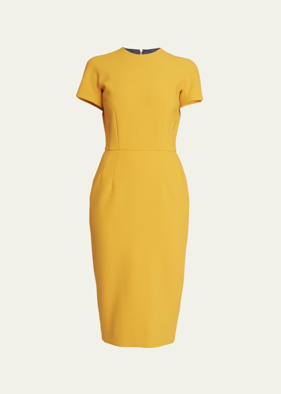 Victoria Beckham T-Shirt Fitted Dress with Dart Detail - Bergdorf Goodman