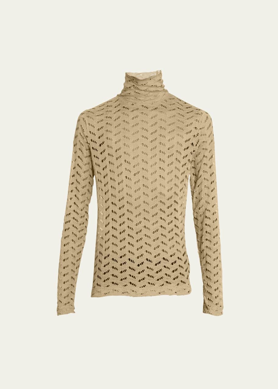 Dries Van Noten Men's Heyze Turtleneck Jersey Top - Bergdorf Goodman
