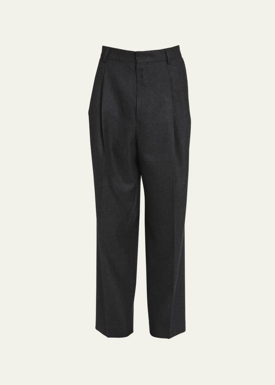 Dries Van Noten Men's Phoenix Pleated Wool Dress Pants - Bergdorf Goodman