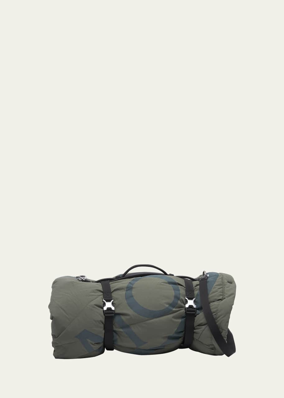 Image 1 of 1: Moncler x Pharrell Williams Quilted Logo Travel Blanket