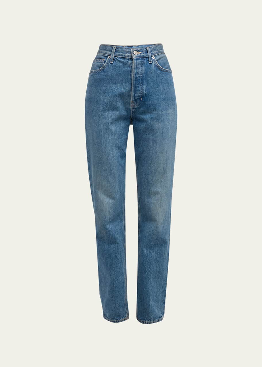 Image 1 of 1: Daniela High Rise Straight-Leg Jeans
