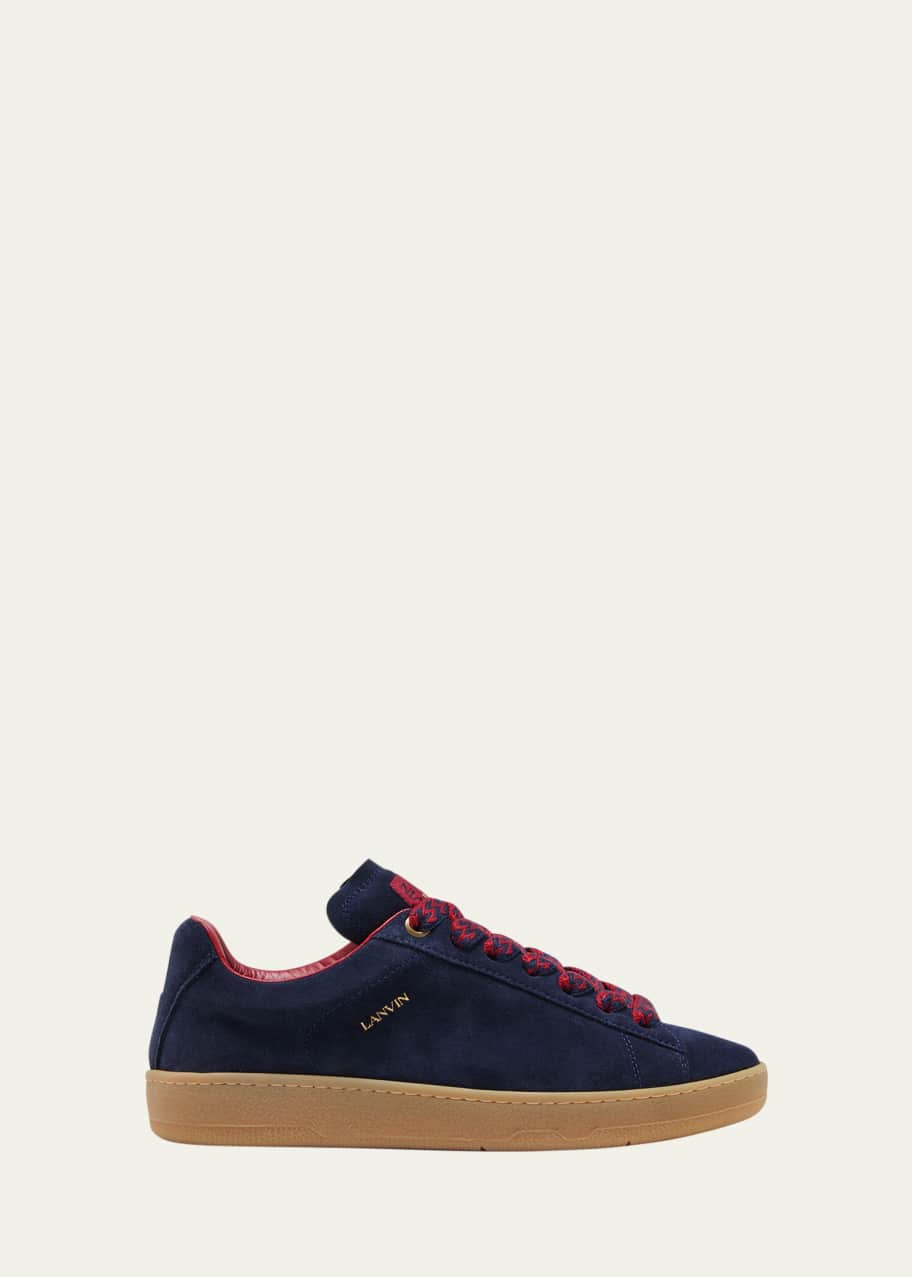 Image 1 of 1: Men's Lite Curb Suede Low-Top Sneakers