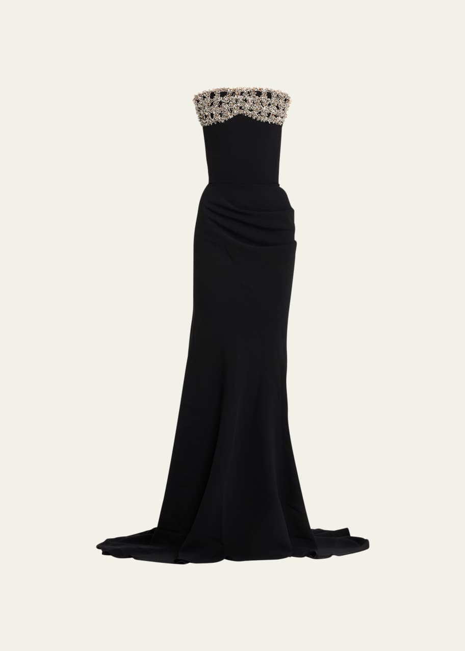 Maticevski Justice Crystal Strapless Trumpet Gown - Bergdorf Goodman