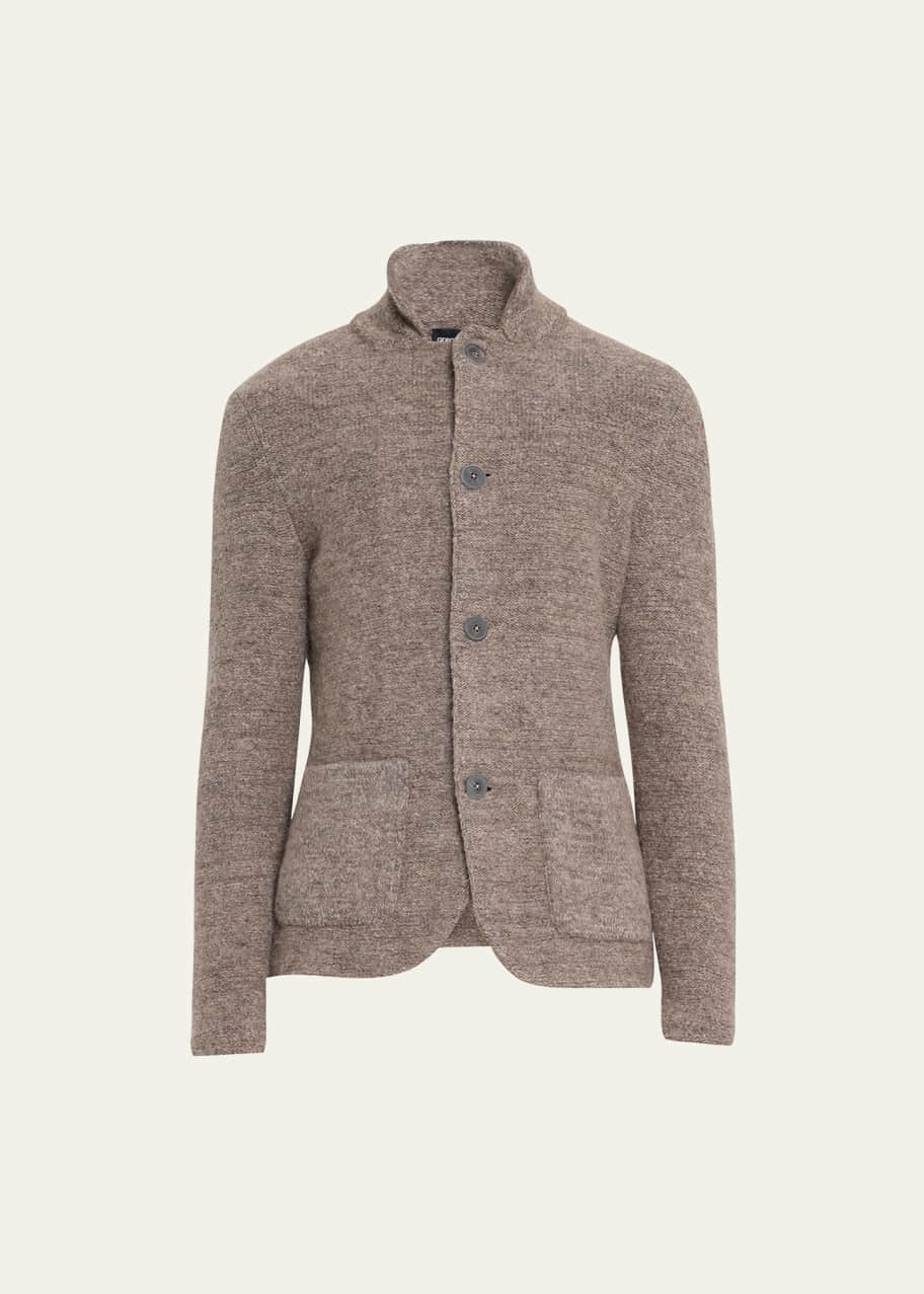 Giorgio Armani Men's Knit Button-Front Cardigan - Bergdorf Goodman