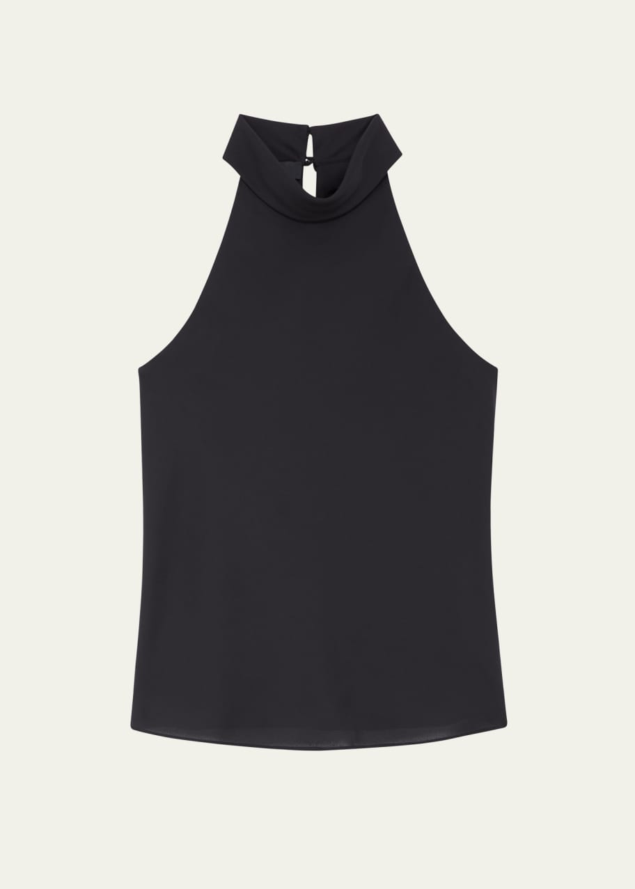 Theory Rolled-Neck Halter Top - Bergdorf Goodman