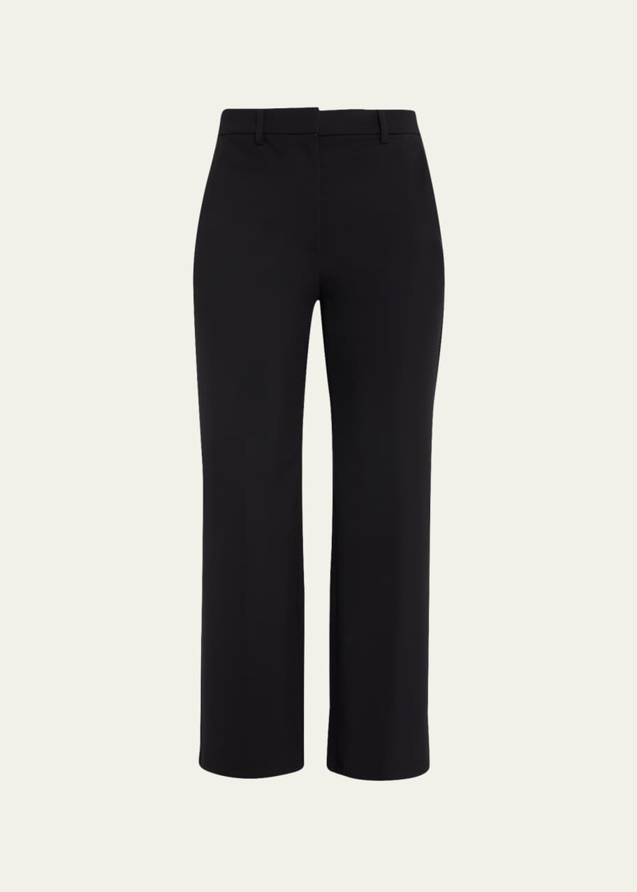 Image 1 of 1: Ponte High-Waist Straight Pants