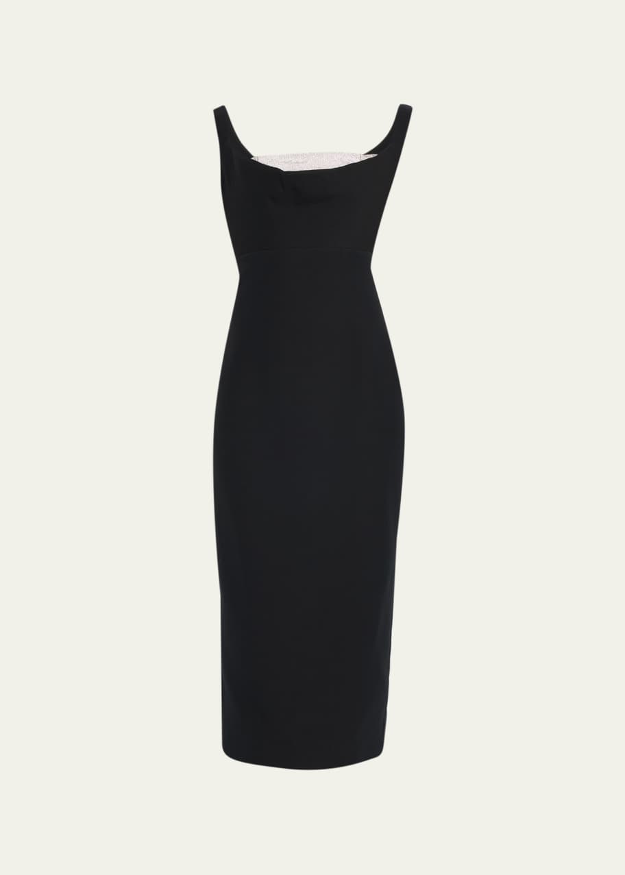 Roland Mouret Peep-Out Sequin Body-Con Midi Dress - Bergdorf Goodman