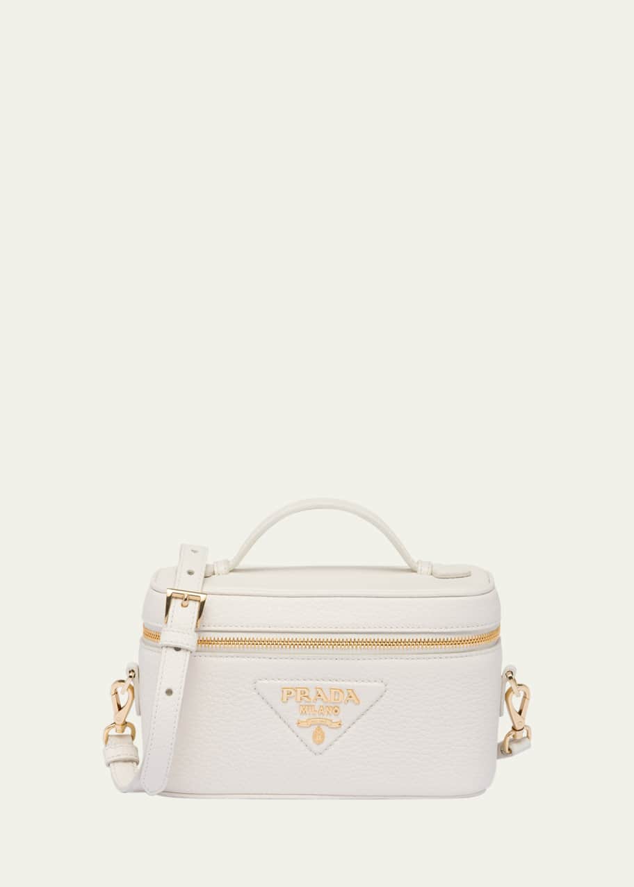 Prada Flou Leather Vanity Case - Bergdorf Goodman