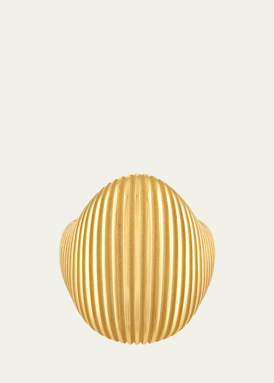 Pamela Zamore 18k Yellow Gold Isla Shield Ring - Bergdorf Goodman